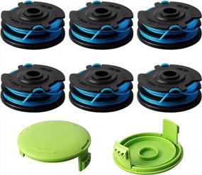 img 4 attached to Greenworks Trimmer Spool Replacement Set: Thten 29242 29082 - 27Ft 0.065 Inch - Dual Line Electric String Trimmers - 6Pack + 2 Cap Covers