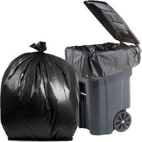 img 1 attached to PlasticMill Gallon Black Garbage Liners Household Supplies : Paper & Plastic