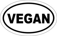 🌱 vegan oval car magnet: magnetic bumper sticker for eco-conscious drivers логотип