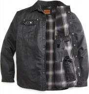 стильная и надежная: куртка-рубашка venado's concealed carry из хлопка и замши логотип