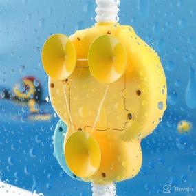 img 2 attached to 👶 Baby Shower Head for Bath - Interactive Baby Sprinkler Bath Toy & Water Sprayer with Suction Cups - Safe & Fun Toddler Shower Toy