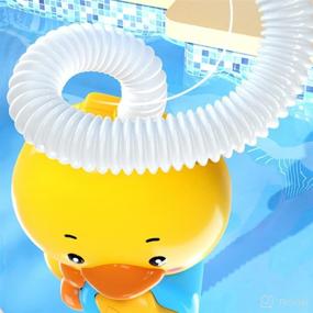 img 3 attached to 👶 Baby Shower Head for Bath - Interactive Baby Sprinkler Bath Toy & Water Sprayer with Suction Cups - Safe & Fun Toddler Shower Toy