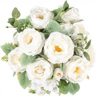 stunning silk peony bouquets for wedding and home decor - veryhome 2-pack artificial flowers logo