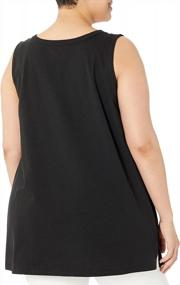img 1 attached to Plus Size Sleeveless Tunic With Flattering Shirring And V-Neck - Perfect For Women By Woman Within