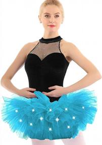 img 3 attached to Women'S 5-Layer LED Light Up Neon Tutu Skirt For Parties And Dancing