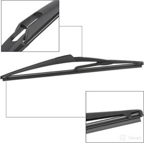 img 1 attached to 🚙 X AUTOHAUX Rear Windshield Wiper Blade Arm Set for Nissan Juke 2010-2020 - 310mm (12 inch)