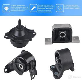 img 1 attached to 🔧 JDMON 4Pcs Engine Motor Mount for Honda CRV 2.4L L4 2002-2006 Automatic Transmission - Compatible with A4504 A4506 A6596 A6597