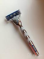 img 1 attached to Gillette Mach3 Reusable Shaving Razor UEFA Champions League Grey/Black review by Hwang Sunshin ᠌