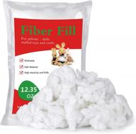 high resilience pillow stuffing: eco-friendly 350g polyester fill for dolls, home décor, and diy projects logo