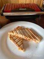 img 2 attached to Sandwich maker Kitfort KT-1609 Panini Maker, red review by Bogusawa Lawdziak-Gr ᠌
