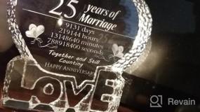 img 5 attached to Хрустальное пресс-папье в подарок на 25-ю годовщину свадьбы - YWHL 25 лет брака