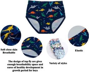 img 3 attached to BYONEME Cotton Dinosaur Toddler Underwear Boys' Clothing : Underwear