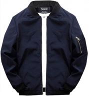 men's lightweight softshell coat sportwear zipper windbreaker flight bomber jacket by pasok logo