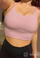 img 1 attached to 🏋️ Lemedy Adjustable Strap Crop Sports Bra with Padded Tank Top for Yoga, Gym, Running, and Workouts review by John Collins