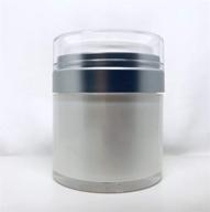 1 7 white airless refillable jar logo