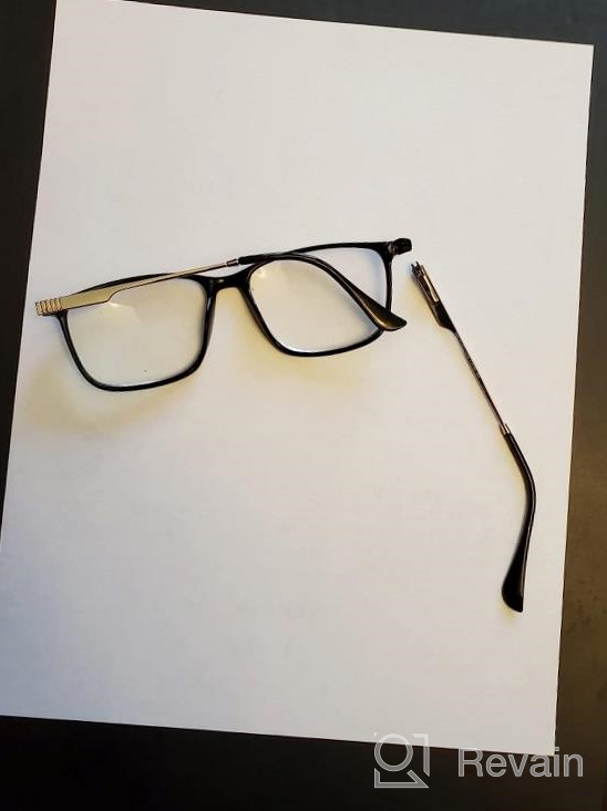 img 1 attached to Narrow Rectangular Progressive Reading Glasses With Spring Hinge For Men review by Nikki Evans