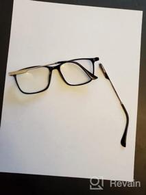 img 5 attached to Narrow Rectangular Progressive Reading Glasses With Spring Hinge For Men