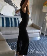img 1 attached to Womens Deep V-Neck Sleeveless Jumpsuits With Wide Legs For A Chic And Sexy Look review by Rob Sanchez