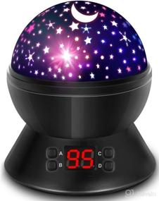 img 4 attached to RTOSY Star Projector Night Lights for Kids, Nursery Night Light Projection with Timer, 360 Degree Rotation Toddler Night Lights for Boy and Girl Bedrooms