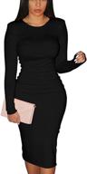 xxtaxn womens bodycon sleeve office women's clothing ~ dresses logo