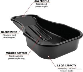 img 2 attached to 🛢️ Performance Tool W4073 Narrow Body Low Profile Oil Drain Pan: Efficient 2.8 Quart Solution for Motorcycle and Small Engine Maintenance