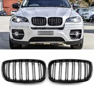 обновите свой bmw x5 e70 2007-2013/x6 e71 2008-2014 с помощью глянцевой черной передней решетки радиатора zealhot логотип