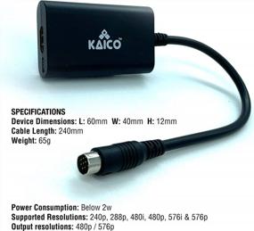 img 1 attached to Kaico Sega Saturn HDMI Adapter - 1080P Video Output Support For PAL/NTSC Consoles - 16:9 & 4:3 Aspect Ratio Switch