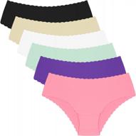 feel comfortable and confident with anzermix womens seamless laser cut panties - pack of 6 logo