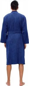 img 3 attached to 🛀 Bathrobe Kimono Cotton Housecoat by SIORO: Luxurious Comfort for Relaxing in Style