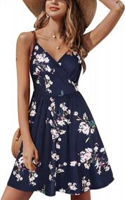 img 4 attached to Flaunt Your Style: Women'S Floral Casual Swing Dress With Pockets By STYLEWORD