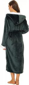 img 1 attached to Cozy Up With Ccko'S Plush Fleece Women'S Robe - Soft, Warm, And Perfect For Lounging