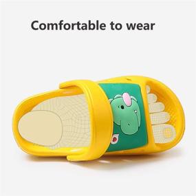 img 2 attached to 👦 Holynissl Boys' Lightweight Non-Slip Toddler Slippers - Sandals