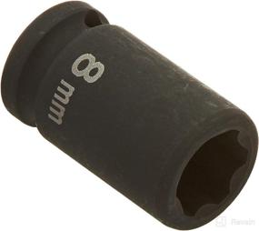 img 2 attached to 🔩 Grey Pneumatic 908MS 1/4&#34; Surface Drive Socket, 8mm Standard Size