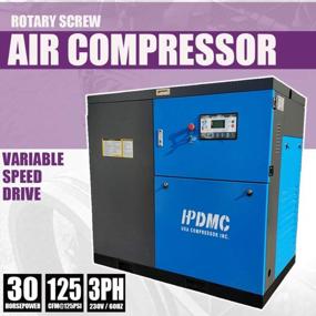 img 3 attached to HPDAVV Rotary Screw Air Compressor 30HP / 22KW - 125-113CFM @ 125-150PSI - 230V/ 3 Phase/ 60Hz - NPT1" Permanent Magnetic Variable Speed Drive Skid - Commercial Air Compressed System - SC22 VSD