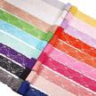 benecreat 20 yards 2 inch elastic lace fabric stretch floral pattern trim ribbon for headbands garters wedding bouquet making - 20 colors, 1 yard per color logo