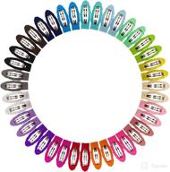 💇 shemay 40pcs 2-inch non-slip hair barrettes snap clips for girls, toddlers, kids, and women logo