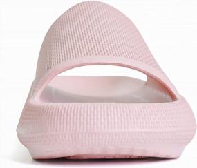img 3 attached to Детские шлепанцы для мальчиков и девочек, комфортные нескользящие тапочки на толстой подошве, летняя пляжная обувь