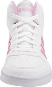 img 3 attached to Adidas Unisex Youth Hoops White Black Girls' Shoes : Athletic