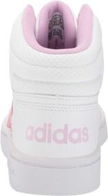 img 2 attached to Adidas Unisex Youth Hoops White Black Girls' Shoes : Athletic