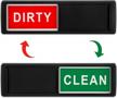 effortlessly keep track: dishwasher magnet clean dirty sign with non-scratching strong magnet or 3m adhesive options logo
