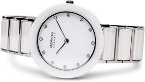 img 2 attached to BERING Time Women's Slim Watch 11435-754 - 35MM Case - Ceramic Collection - Stainless Steel Strap with Ceramic Links - Scratch-Resistant Sapphire Crystal - Minimalistic Design - Designed in Denmark