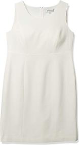 img 4 attached to Kasper Womens Stretch Sheath Vanilla Women's Clothing : Dresses