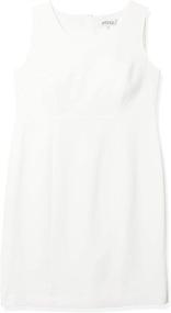 img 2 attached to Kasper Womens Stretch Sheath Vanilla Women's Clothing : Dresses