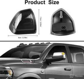 img 3 attached to Turn Signal Light Left And Right Switchback Mirror LED Side Lamps Smoked Cover Lens For 68302828AA 68302829AA Compatible With 2010-2018 Do Dge Ram 1500 2500 3500 4500 5500 (White/Yellow)