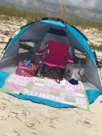 img 1 attached to Instant Beach Sun Shelter: Enjoy The Outdoors With Easy Go Umbrella Tent! review by Lequon Kirkpatrick
