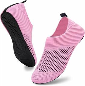 img 4 attached to ANLUKE Water Shoes: Quick-Dry Aqua Socks For Beach Swim Surf & Sports - Women'S & Men'S!