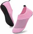 anluke water shoes: quick-dry aqua socks for beach swim surf & sports - women's & men's! logo