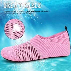 img 3 attached to ANLUKE Water Shoes: Quick-Dry Aqua Socks For Beach Swim Surf & Sports - Women'S & Men'S!