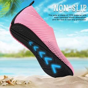 img 1 attached to ANLUKE Water Shoes: Quick-Dry Aqua Socks For Beach Swim Surf & Sports - Women'S & Men'S!
