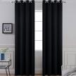 84 inch blackout curtains for bedroom, thermal insulated room darkening drapes, light blocking blackout window treatment - 2 panels, 52" width logo